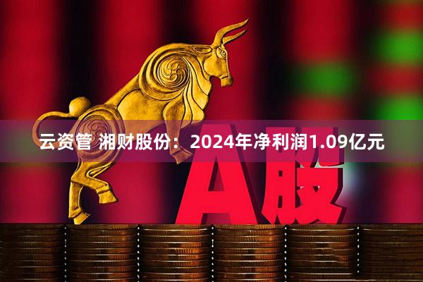 云资管 湘财股份：2024年净利润1.09亿元